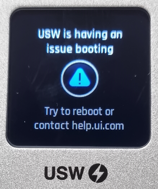 UBIQUITI USW-24-POE ISSUE – boot failure – continuous disconnections